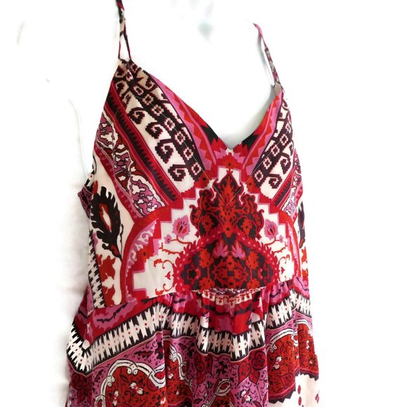 SiLK Hale Bob Tunic Sweetheart Racer Back Adj Straps Babydoll Halter M - Picture 5 of 11